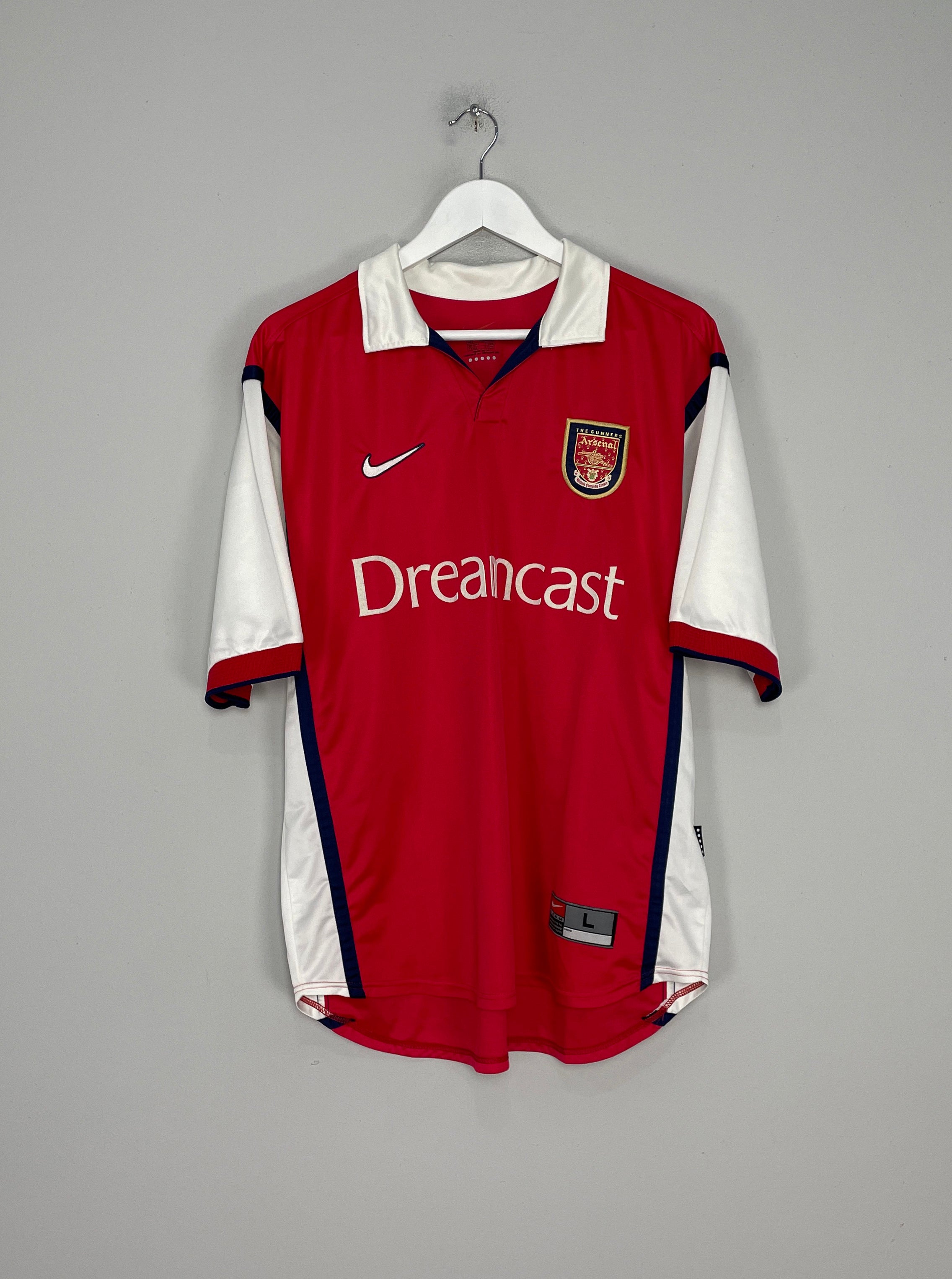 1999 00 ARSENAL HOME SHIRT L NIKE