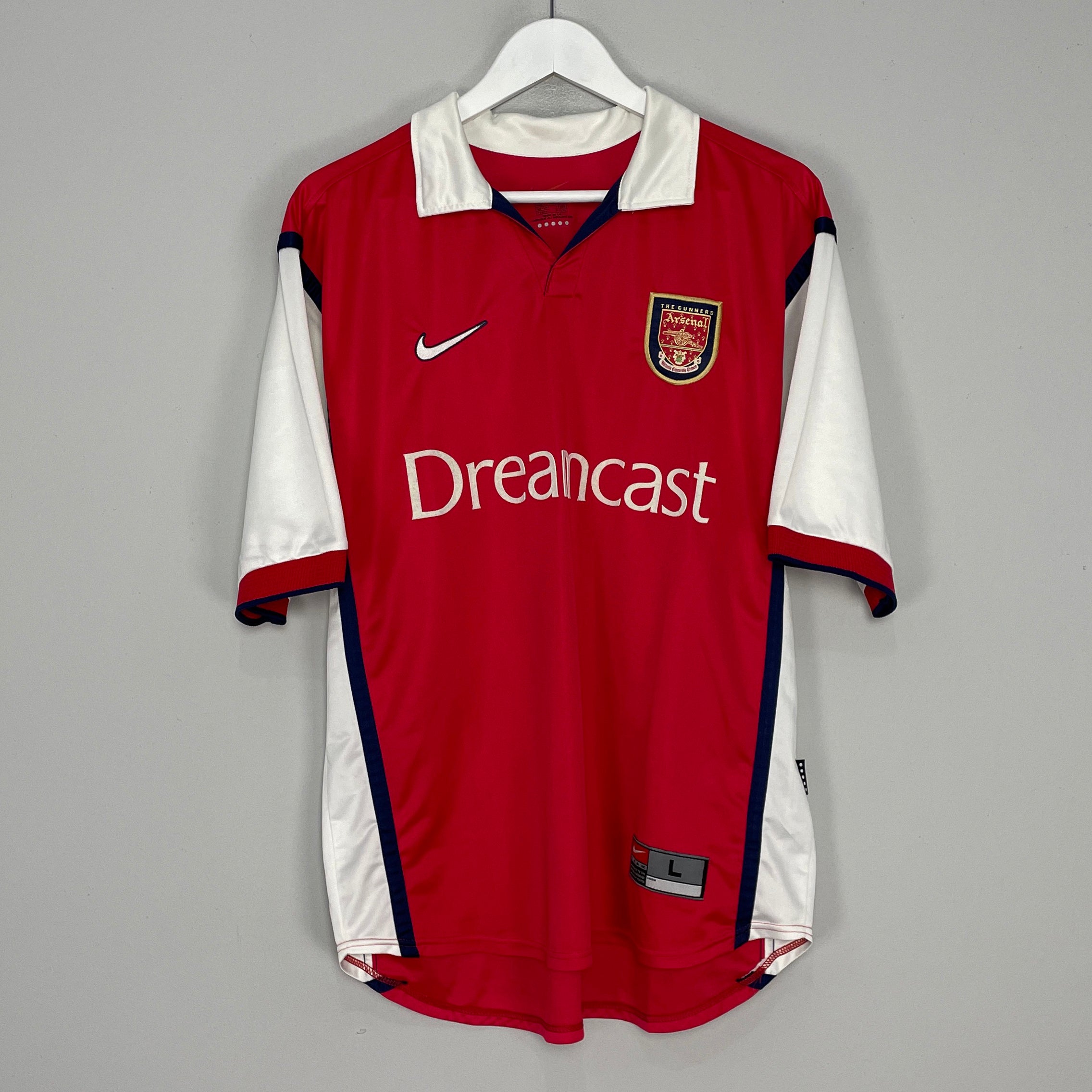 Shop 1999/00 ARSENAL HOME SHIRT (L) NIKE, classic football shirts, vintage football shirts & retro soccer jerseys at Cult Kits