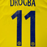 2014/15 Chelsea Drogba #11 L/S C/L Away Shirt (XL) Adidas