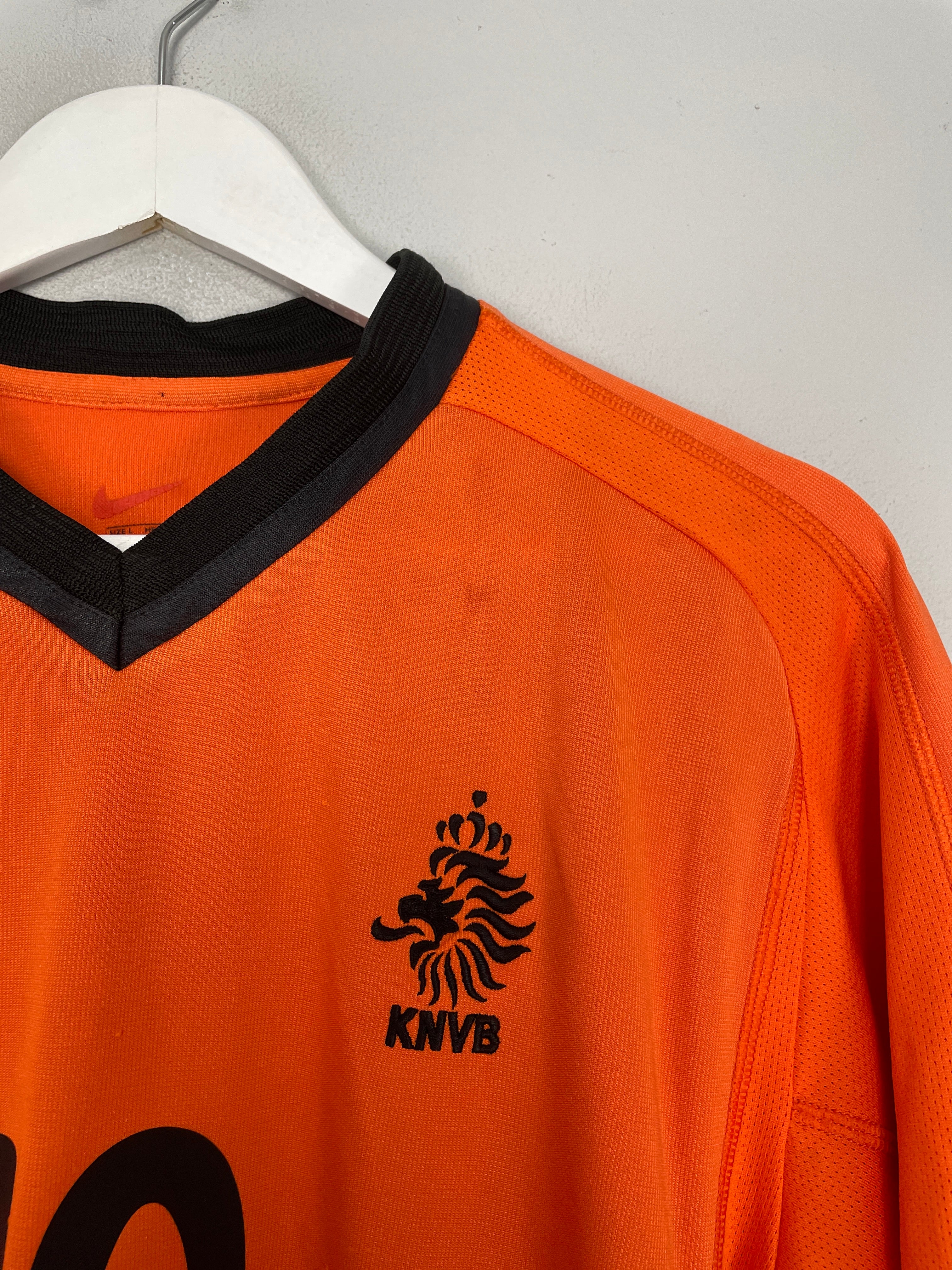 Shop 2000/02 NETHERLANDS BERGKAMP #10 HOME SHIRT (L) NIKE, classic football shirts, vintage football shirts & retro soccer jerseys at Cult Kits