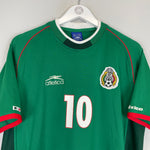 Shop 2001/02 MEXICO C.BLANCO #10 HOME SHIRT (M) ATLETICA, classic football shirts, vintage football shirts & retro soccer jerseys at Cult Kits