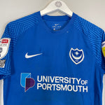 Shop 2021/22 PORTSMOUTH THOMPSON #22 *MATCH WORN* HOME SHIRT (M) NIKE, classic football shirts, vintage football shirts & retro soccer jerseys at Cult Kits