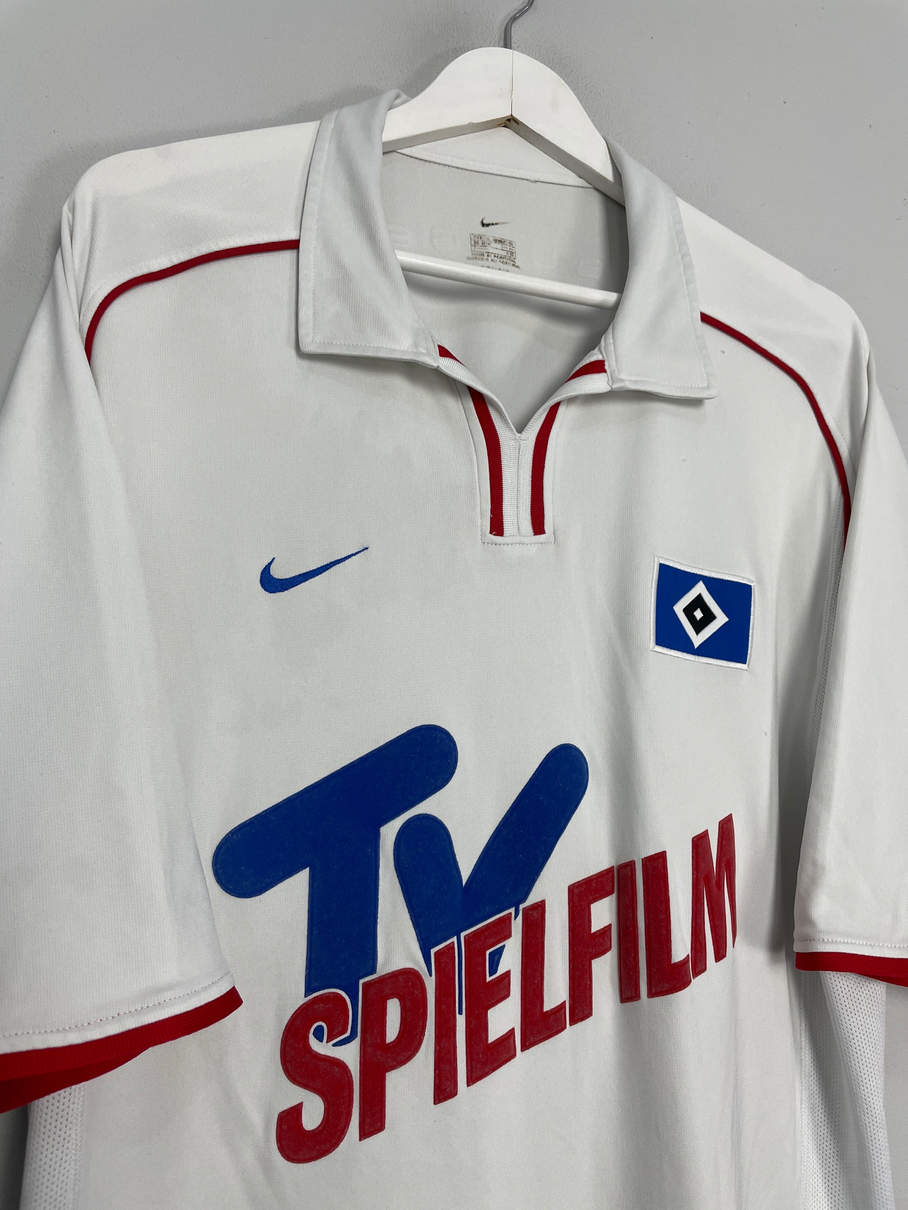 Shop 2001/02 HAMBURG HOME SHIRT (XL) NIKE, classic football shirts, vintage football shirts & retro soccer jerseys at Cult Kits