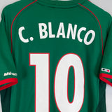 Shop 2001/02 MEXICO C.BLANCO #10 HOME SHIRT (M) ATLETICA, classic football shirts, vintage football shirts & retro soccer jerseys at Cult Kits