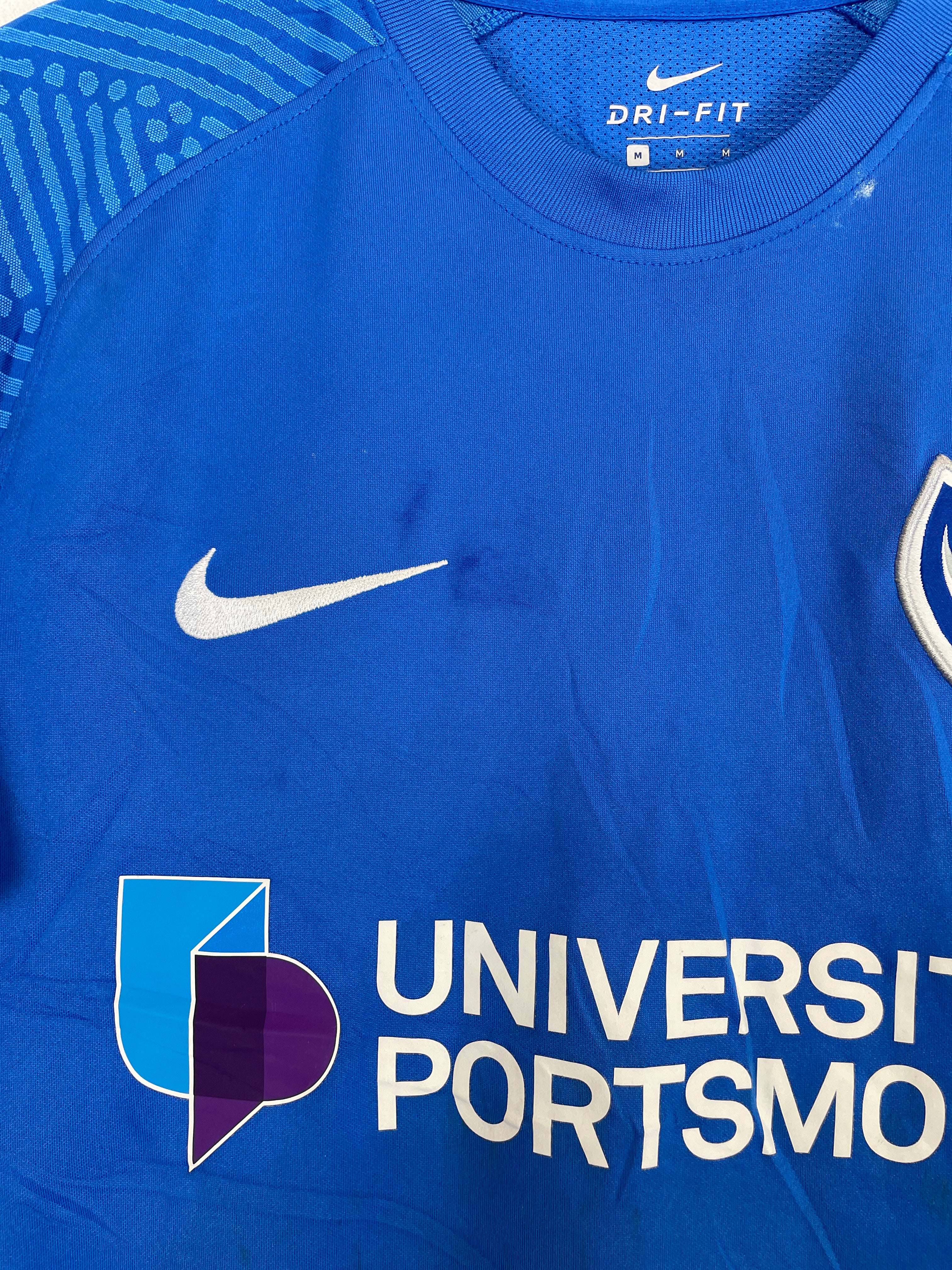 Shop 2021/22 PORTSMOUTH THOMPSON #22 *MATCH WORN* HOME SHIRT (M) NIKE, classic football shirts, vintage football shirts & retro soccer jerseys at Cult Kits