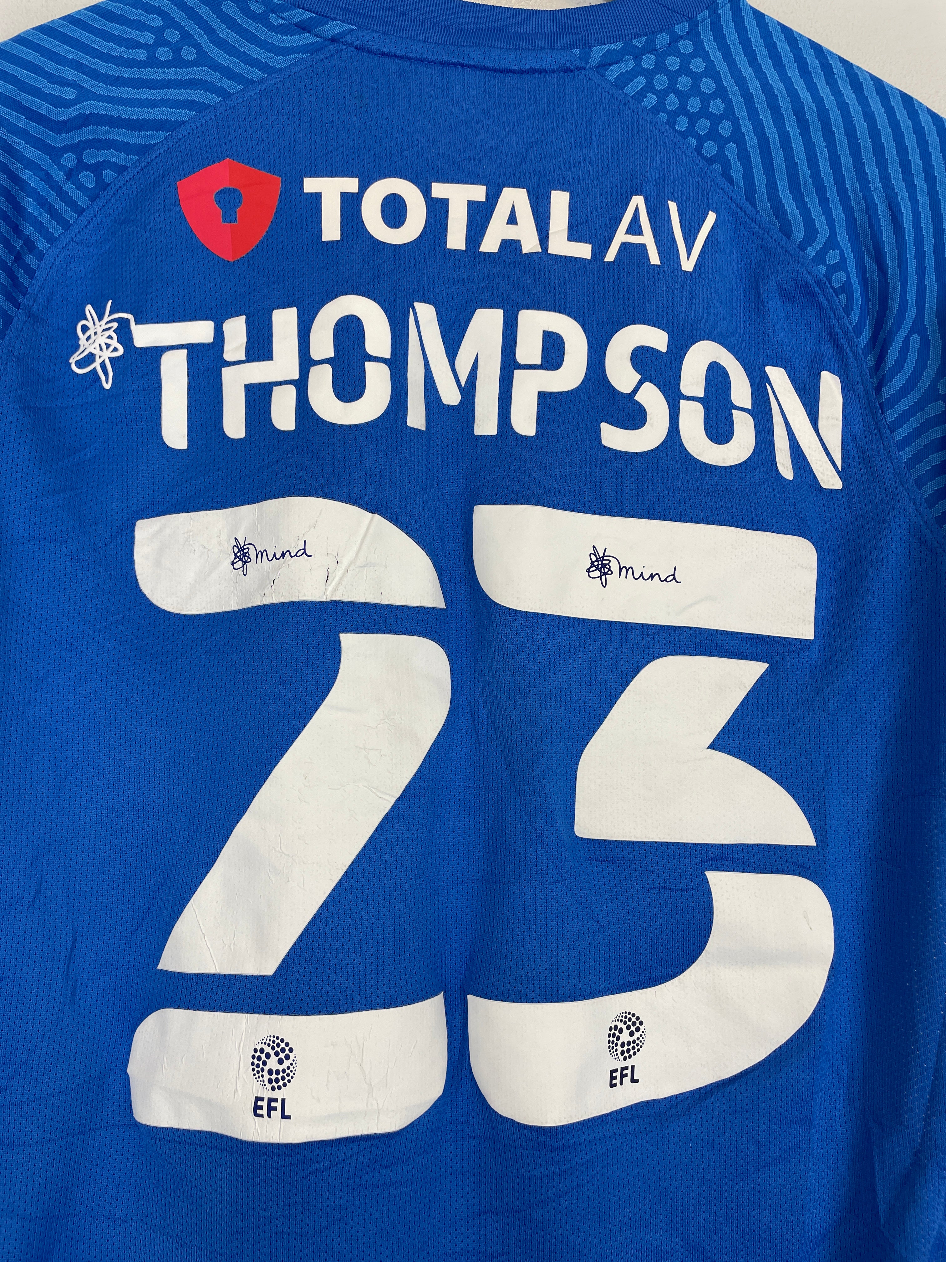Shop 2021/22 PORTSMOUTH THOMPSON #22 *MATCH WORN* HOME SHIRT (M) NIKE, classic football shirts, vintage football shirts & retro soccer jerseys at Cult Kits