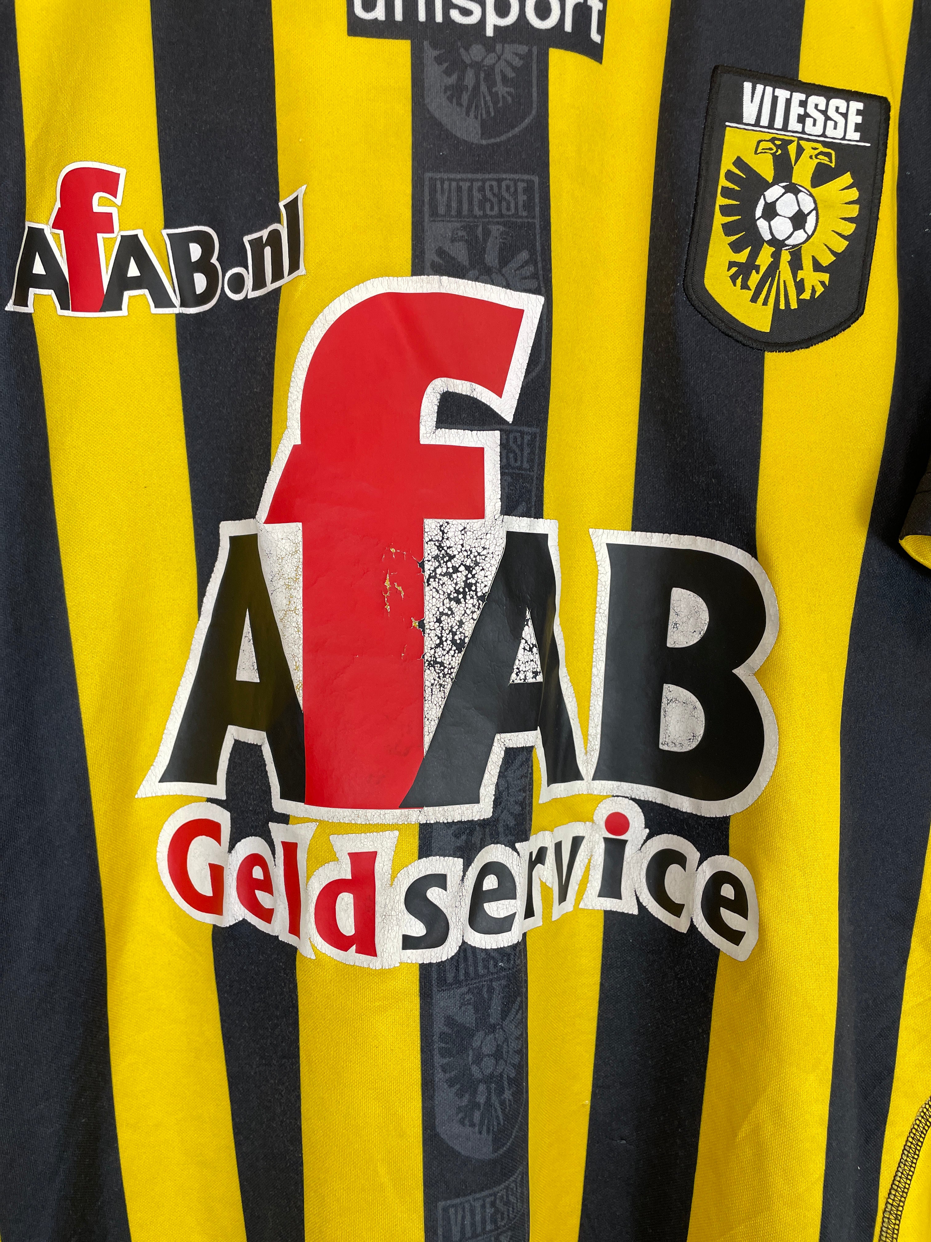 Shop 2007/08 VITESSE VREVEN #2 HOME SHIRT (XXL) UHLSPORT, classic football shirts, vintage football shirts & retro soccer jerseys at Cult Kits