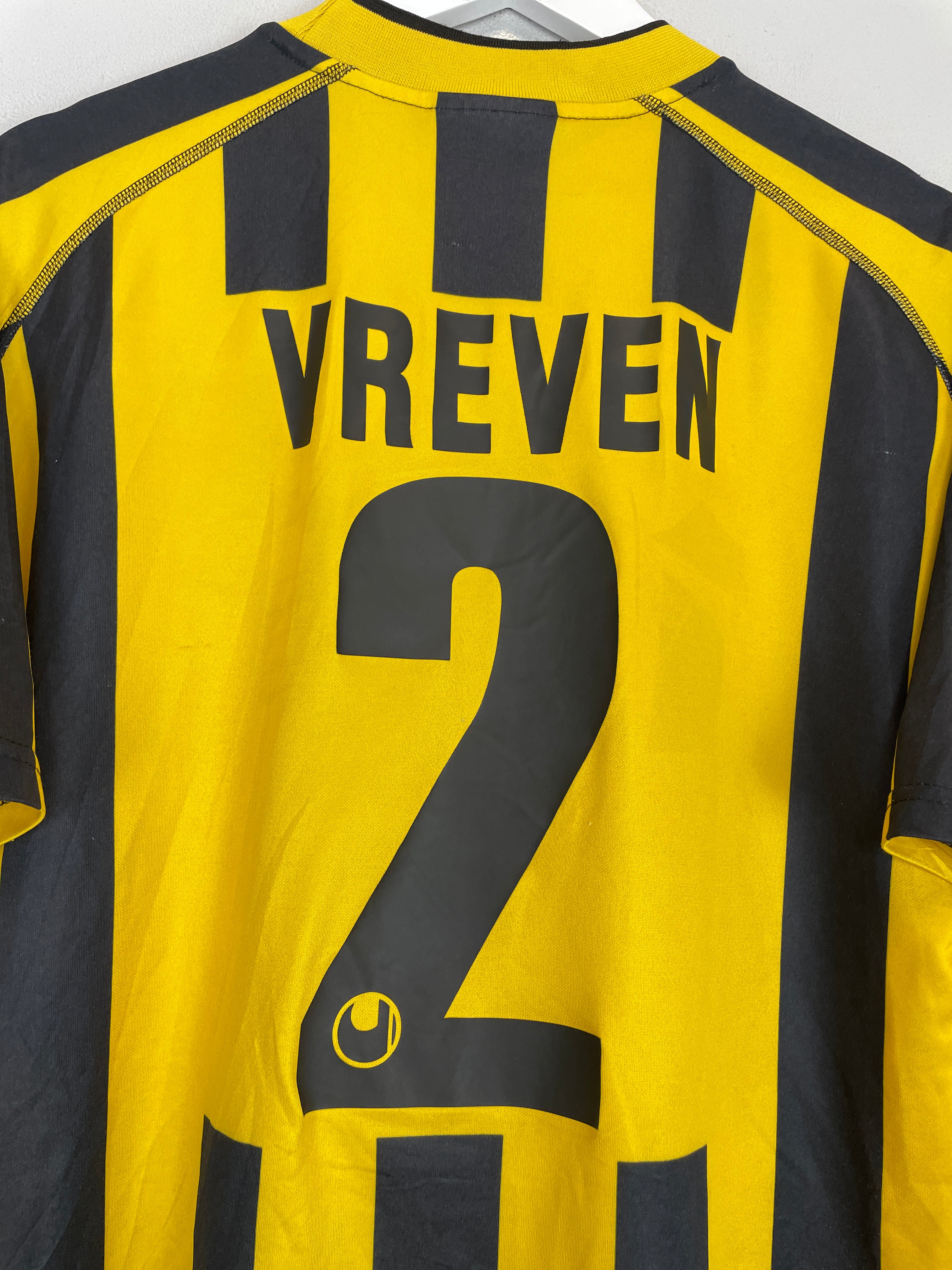 Shop 2007/08 VITESSE VREVEN #2 HOME SHIRT (XXL) UHLSPORT, classic football shirts, vintage football shirts & retro soccer jerseys at Cult Kits
