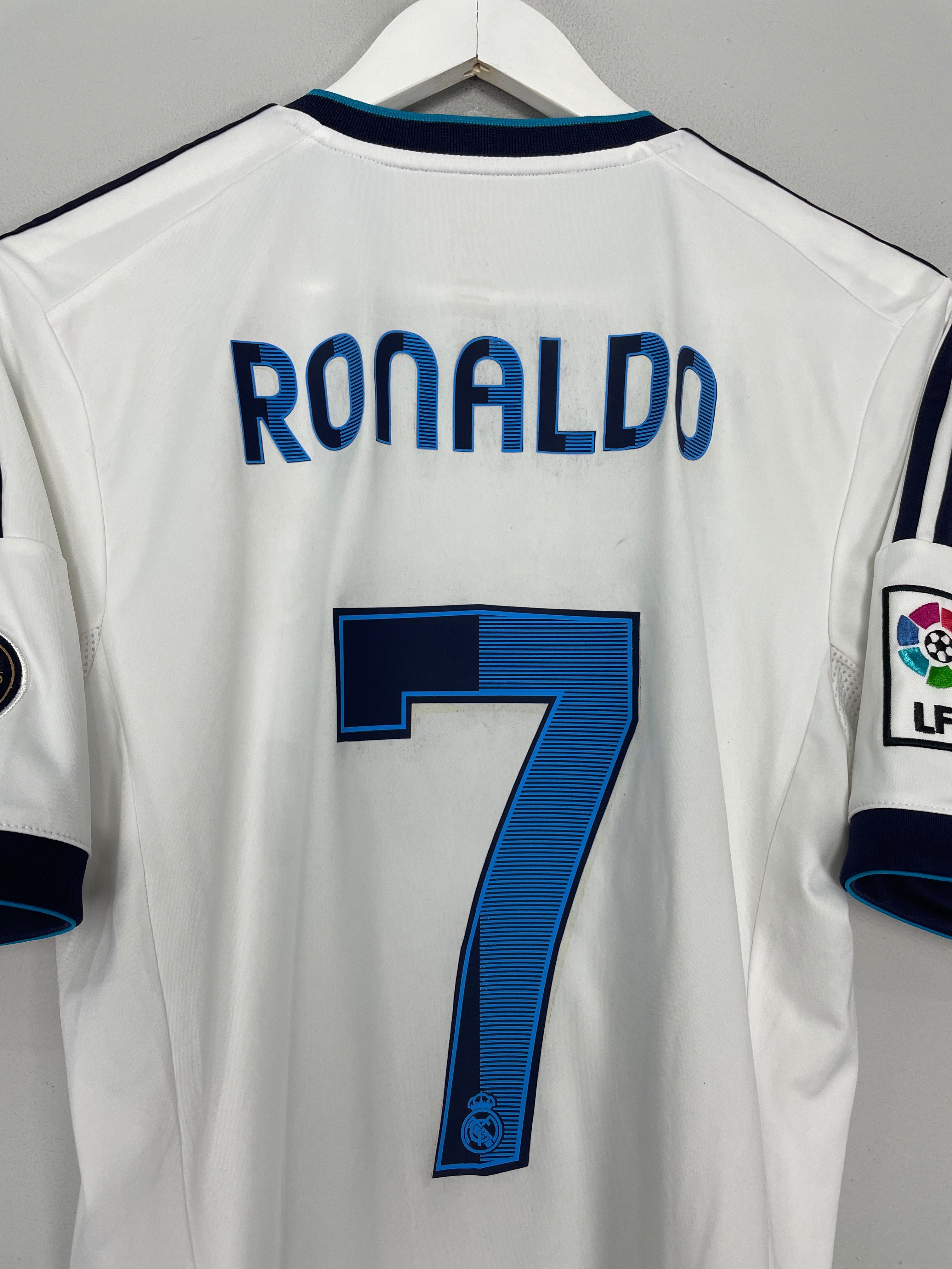 Shop 2012/13 REAL MADRID RONALDO #7 HOME SHIRT (M) ADIDAS, classic football shirts, vintage football shirts & retro soccer jerseys at Cult Kits