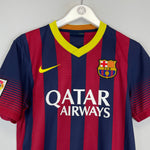Shop 2013/14 BARCELONA MESSI #10 HOME SHIRT (S) NIKE, classic football shirts, vintage football shirts & retro soccer jerseys at Cult Kits