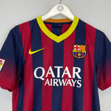 Shop 2013/14 BARCELONA MESSI #10 HOME SHIRT (S) NIKE, classic football shirts, vintage football shirts & retro soccer jerseys at Cult Kits