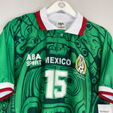 1998 MEXICO HERNANDEZ #15 *RE-ISSUE* BNWT HOME SHIRT (XL) ABA SPORT