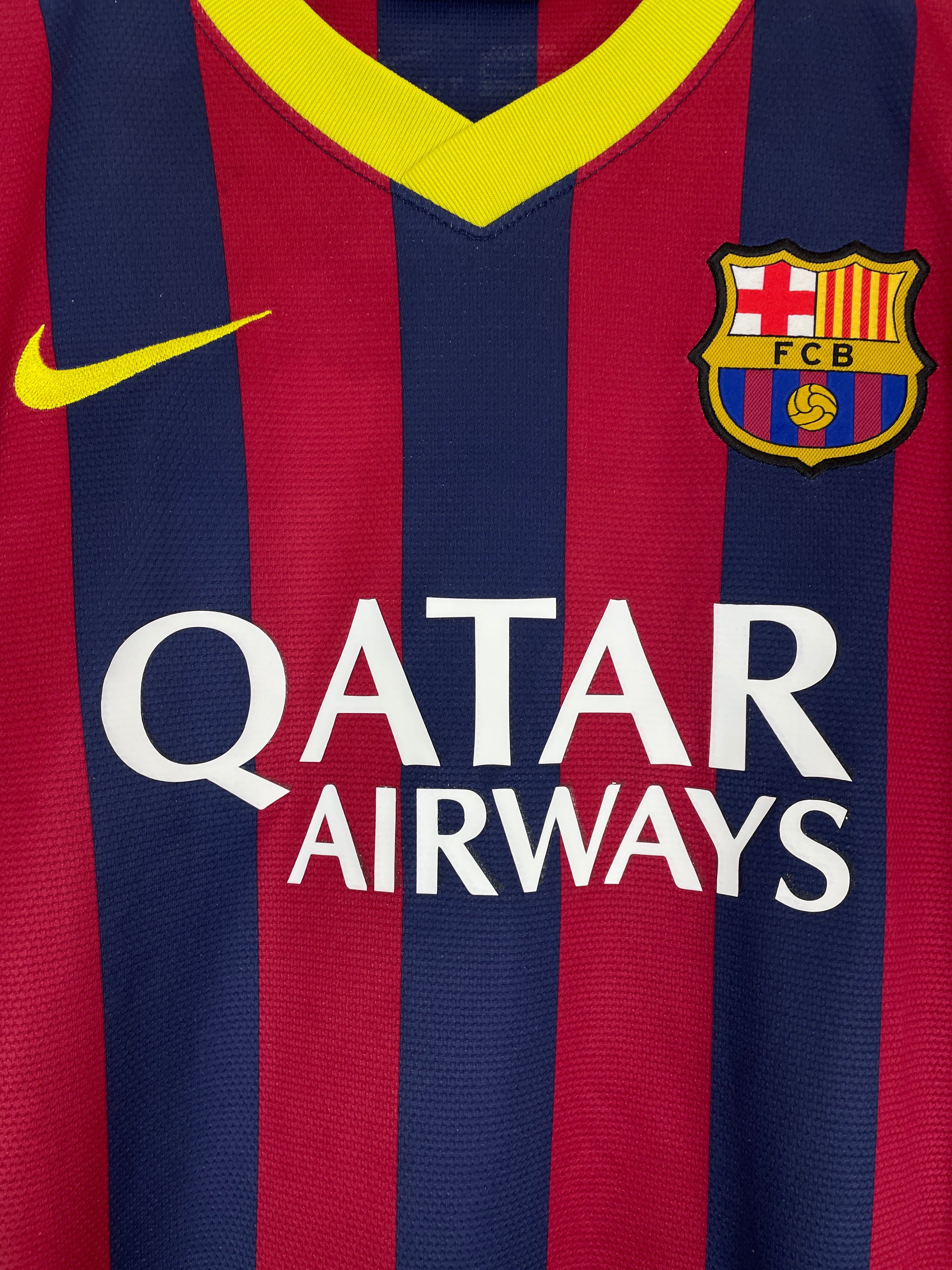 Shop 2013/14 BARCELONA MESSI #10 HOME SHIRT (S) NIKE, classic football shirts, vintage football shirts & retro soccer jerseys at Cult Kits