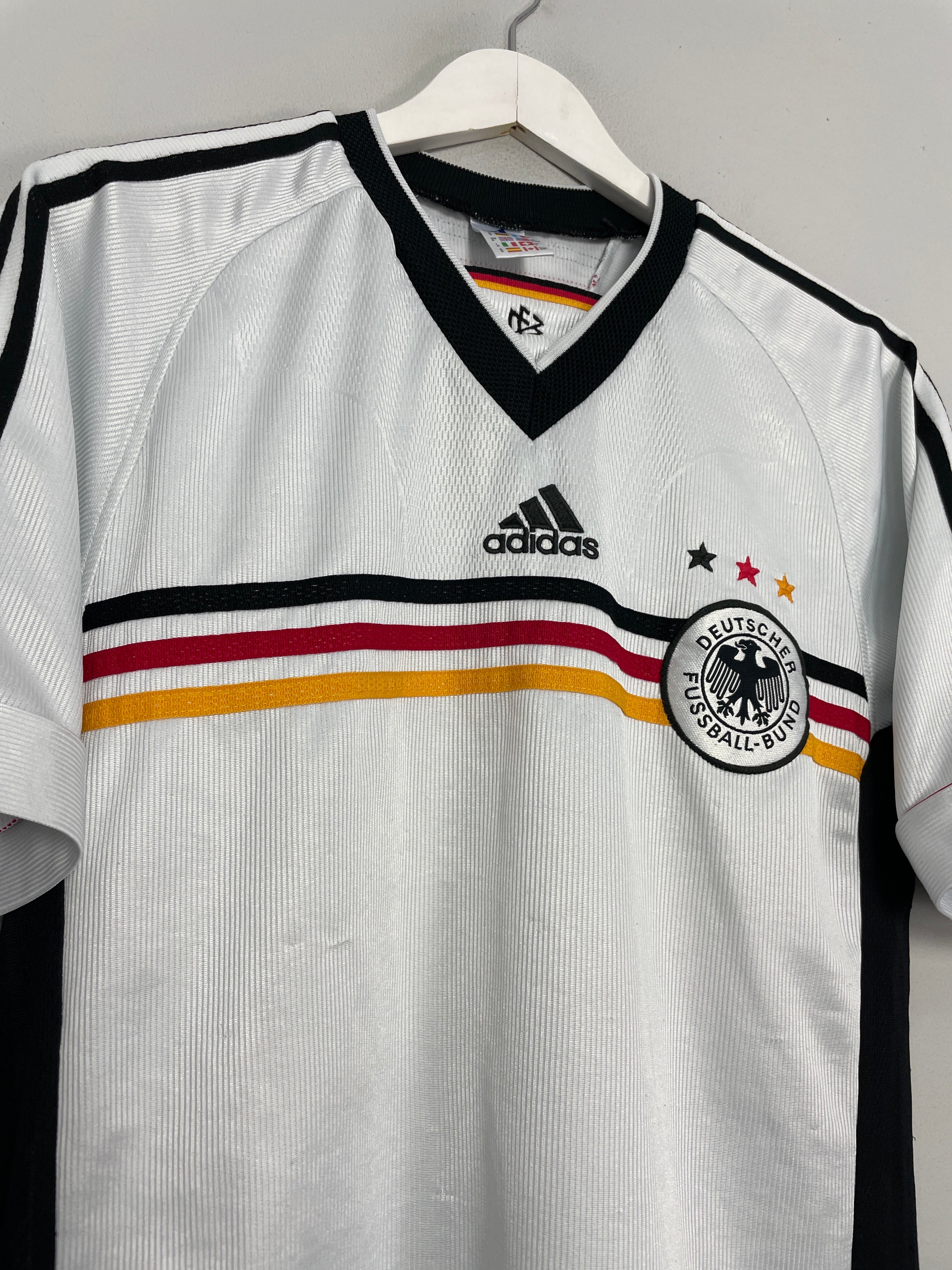 Shop 1998/00 GERMANY HOME SHIRT (S) ADIDAS, classic football shirts, vintage football shirts & retro soccer jerseys at Cult Kits