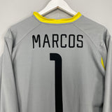 Shop 2002 BRAZIL MARCOS #1 GK SHIRT (S) NIKE, classic football shirts, vintage football shirts & retro soccer jerseys at Cult Kits