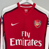 2008/10 ARSENAL ARSHAVIN #23 L/S *MATCH ISSUE* HOME SHIRT (M) NIKE