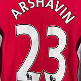2008/10 ARSENAL ARSHAVIN #23 L/S *MATCH ISSUE* HOME SHIRT (M) NIKE