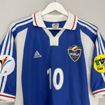 Shop 2000/01 YUGOSLAVIA STOJKOVIC #10 HOME SHIRT (L) ADIDAS, classic football shirts, vintage football shirts & retro soccer jerseys at Cult Kits