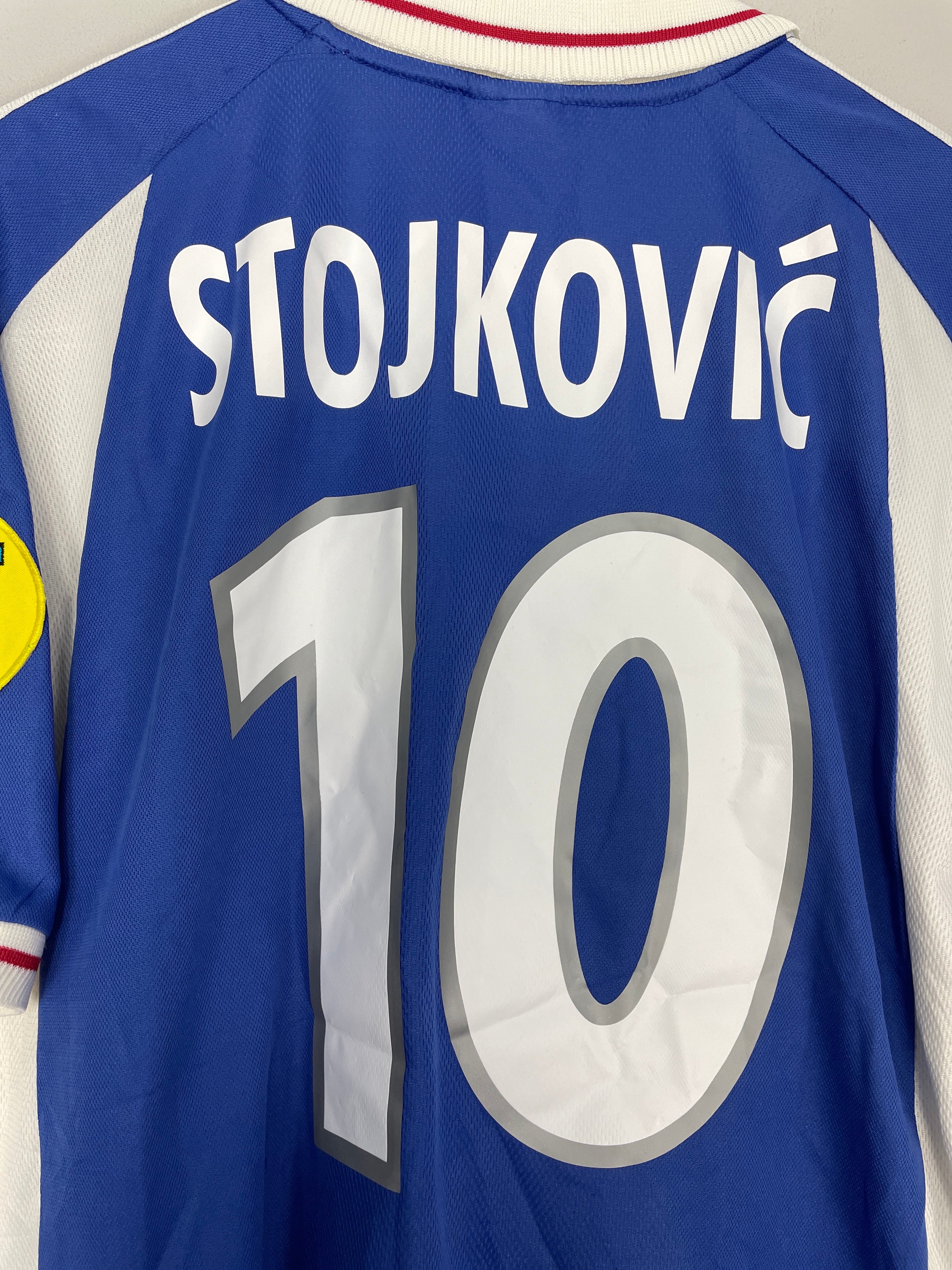 Shop 2000/01 YUGOSLAVIA STOJKOVIC #10 HOME SHIRT (L) ADIDAS, classic football shirts, vintage football shirts & retro soccer jerseys at Cult Kits