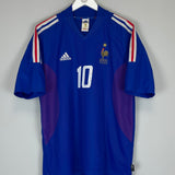 2002/04 FRANCE ZIDANE #10 HOME SHIRT (L) ADIDAS