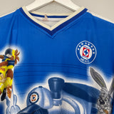 Shop 1998 CRUZ AZUL BOOTLEG SHIRT (L) FAN SHIRT, classic football shirts, vintage football shirts & retro soccer jerseys at Cult Kits