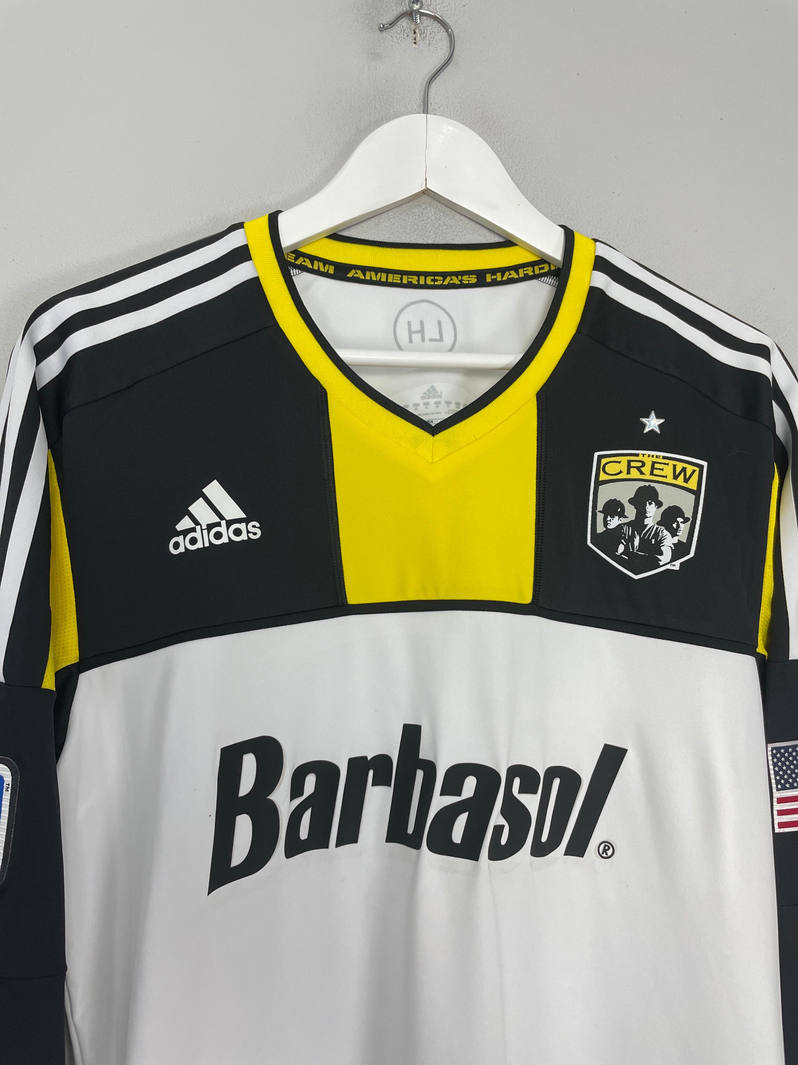 Shop 2012/14 COLOMBUS CREW *PLAYER ISSUE* L/S HOME SHIRT (XL) ADIDAS, classic football shirts, vintage football shirts & retro soccer jerseys at Cult Kits