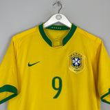 2006/08 BRAZIL RONALDO #9 HOME SHIRT (L) NIKE