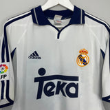 Shop 2000/01 REAL MADRID R.CARLOS #3 HOME SHIRT (XL) ADIDAS, classic football shirts, vintage football shirts & retro soccer jerseys at Cult Kits