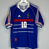 1998/00 FRANCE ZIDANE #10 HOME SHIRT (M) ADIDAS