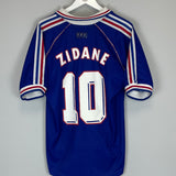 1998/00 FRANCE ZIDANE #10 HOME SHIRT (M) ADIDAS