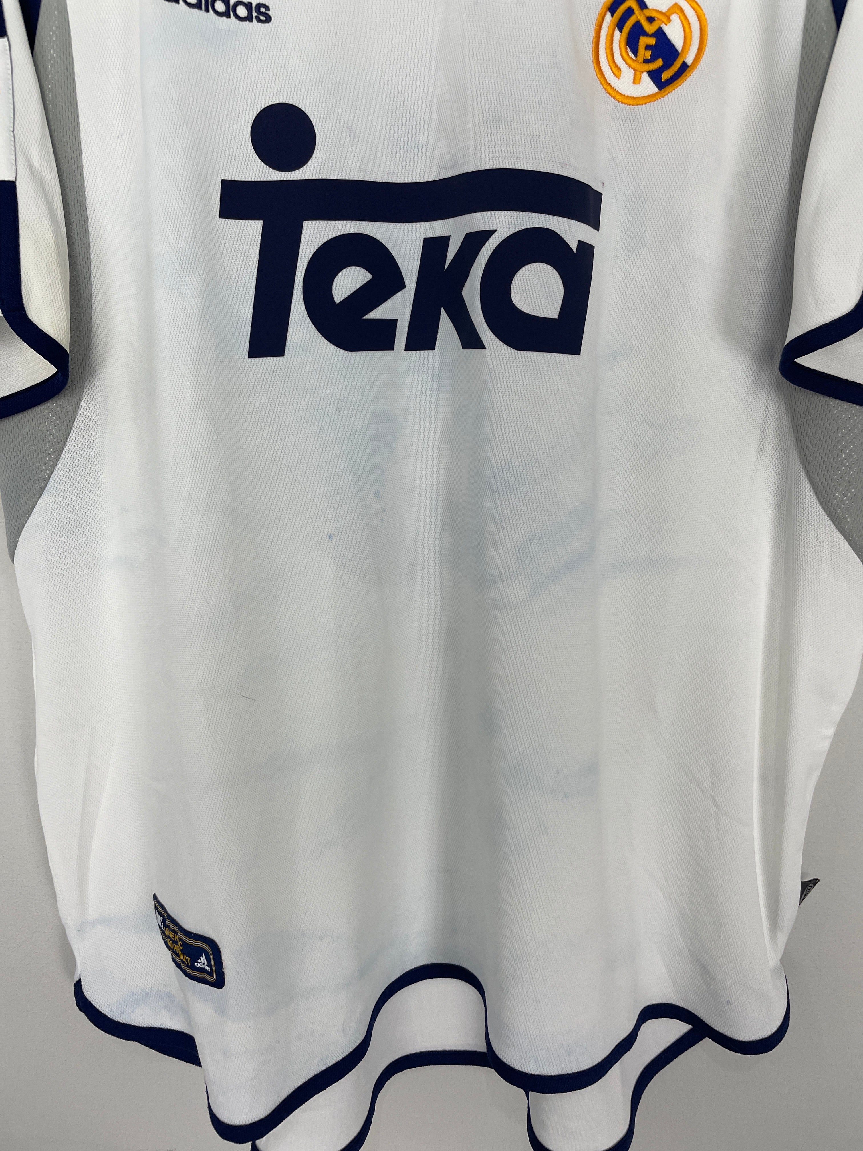 Shop 2000/01 REAL MADRID R.CARLOS #3 HOME SHIRT (XL) ADIDAS, classic football shirts, vintage football shirts & retro soccer jerseys at Cult Kits