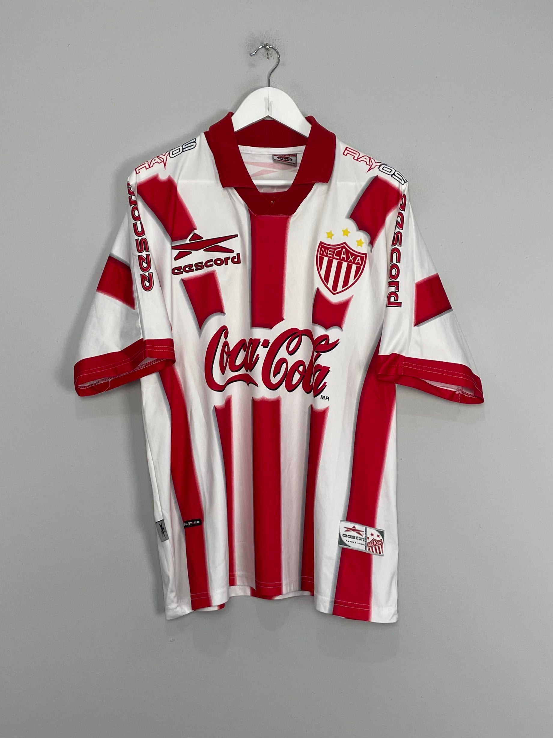 Shop 2000/01 NECAXA HOME SHIRT (L) EESCORD, classic football shirts, vintage football shirts & retro soccer jerseys at Cult Kits