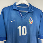 Shop 1997/98 ITALY DEL PIERO #10 HOME SHIRT (L) NIKE, classic football shirts, vintage football shirts & retro soccer jerseys at Cult Kits