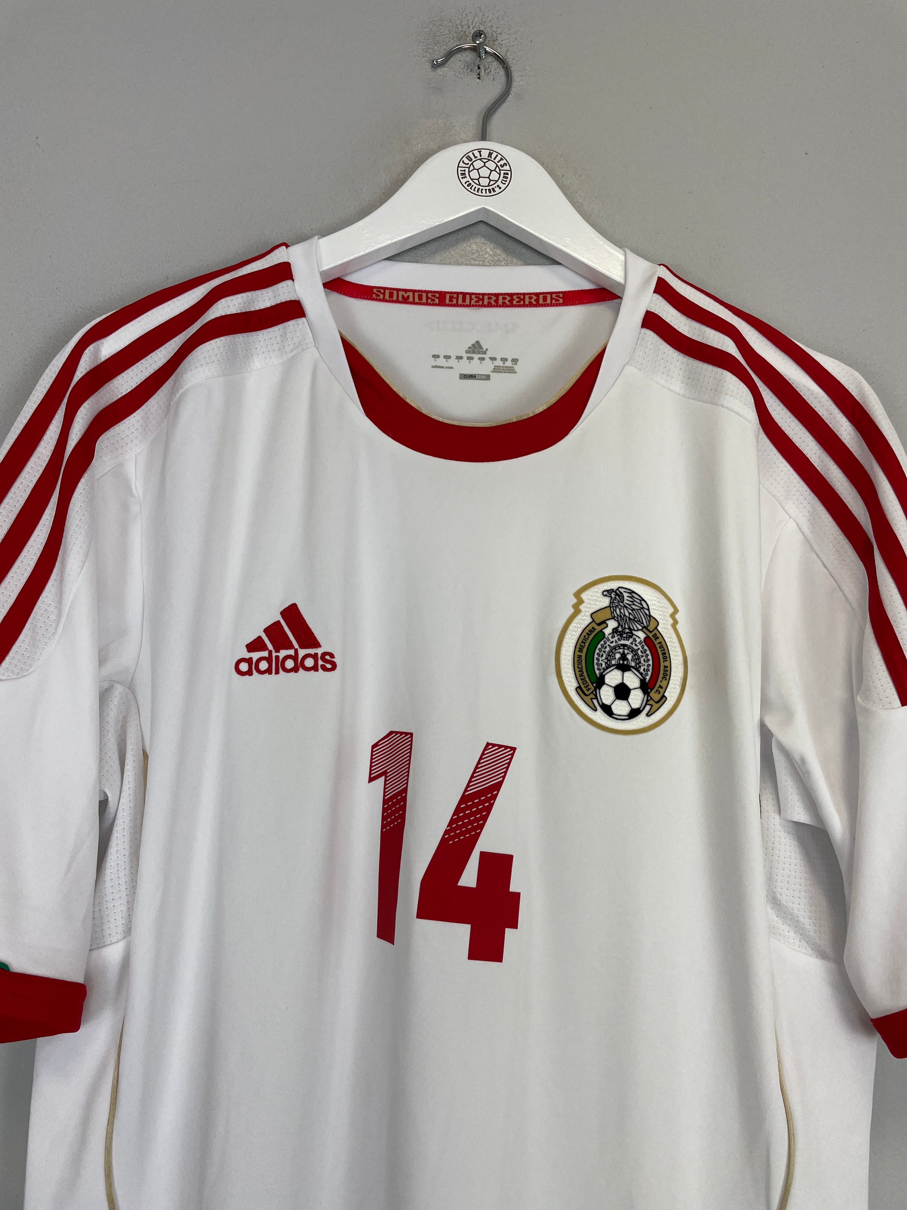 Shop 2011/12 MEXICO HERNANDEZ #14 AWAY SHIRT (L) ADIDAS, classic football shirts, vintage football shirts & retro soccer jerseys at Cult Kits