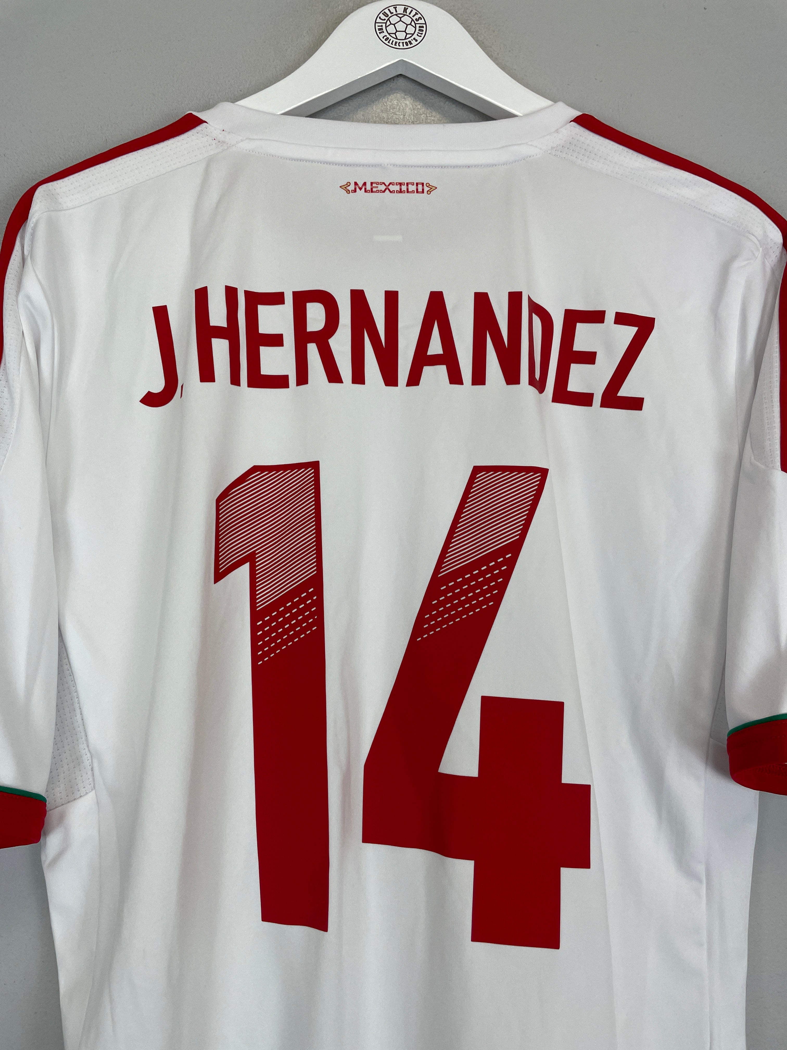 Shop 2011/12 MEXICO HERNANDEZ #14 AWAY SHIRT (L) ADIDAS, classic football shirts, vintage football shirts & retro soccer jerseys at Cult Kits