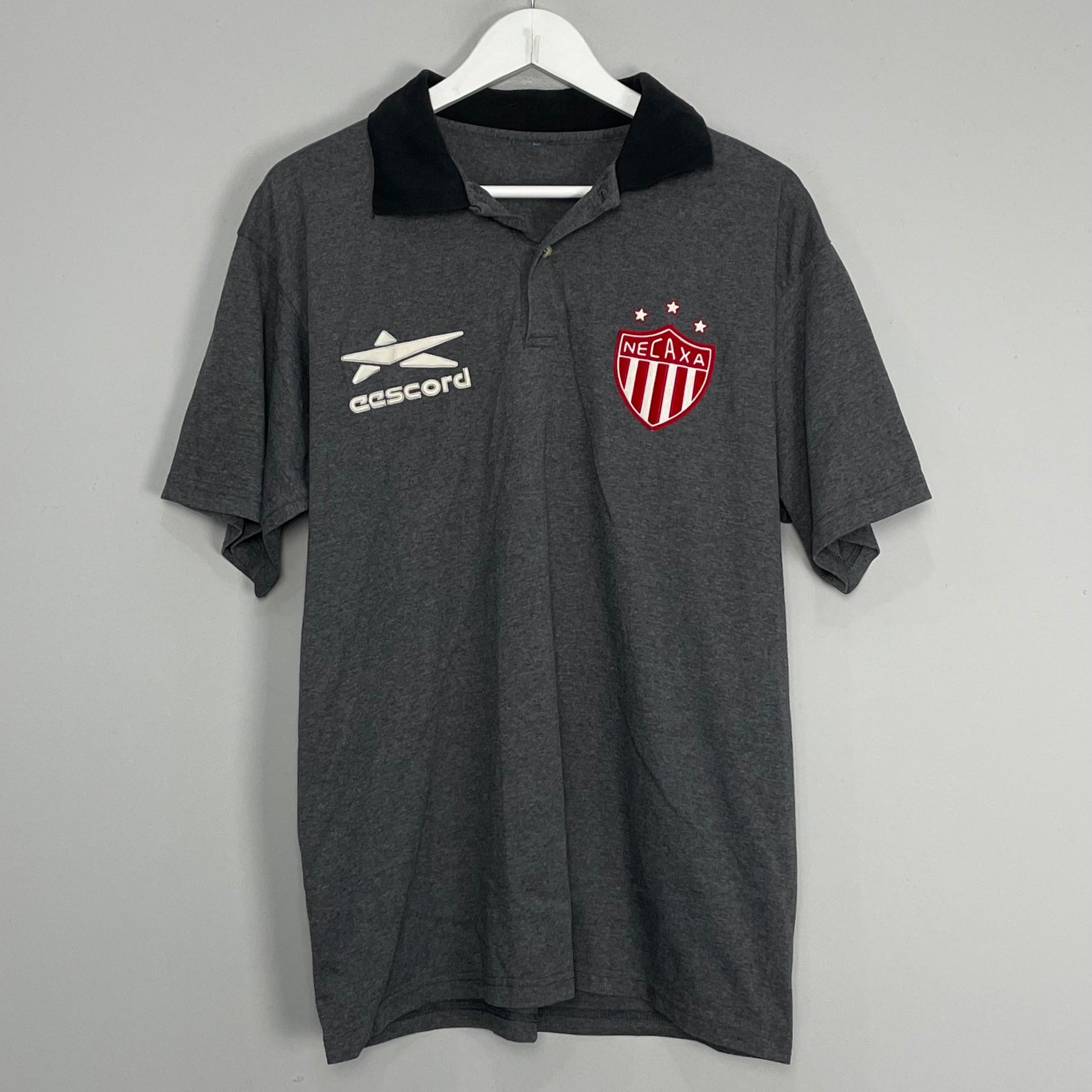 Shop 2000/02 NECAXA POLO SHIRT (M) EESCORD, classic football shirts, vintage football shirts & retro soccer jerseys at Cult Kits