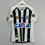 Shop 2018/19 SANTOS JEAN MOTA #3 HOME SHIRT (M) UMBRO, classic football shirts, vintage football shirts & retro soccer jerseys at Cult Kits