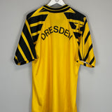 Shop 1993/94 DYNAMO DRESDEN HOME SHIRT (XL) ERIMA, classic football shirts, vintage football shirts & retro soccer jerseys at Cult Kits
