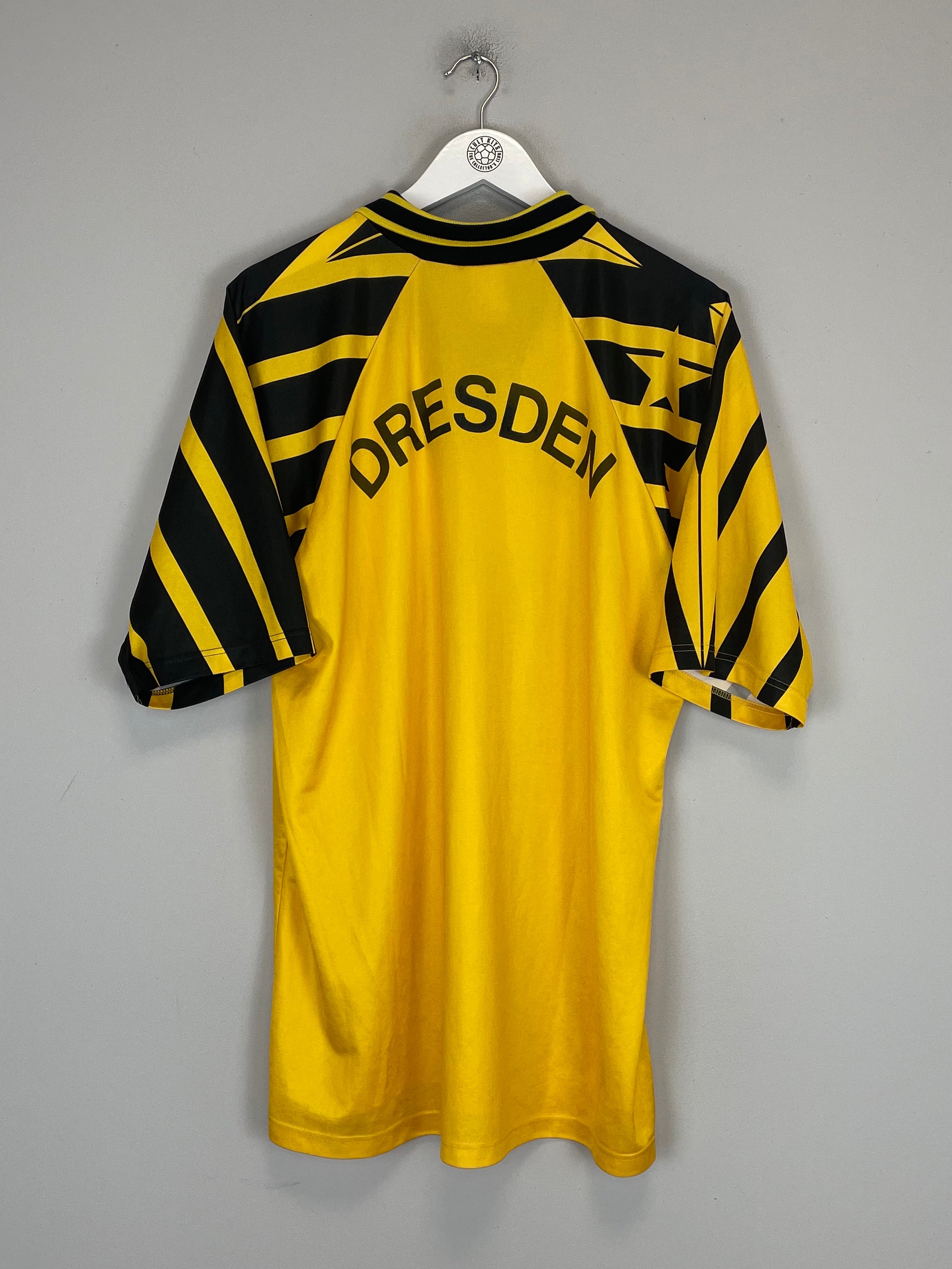 Shop 1993/94 DYNAMO DRESDEN HOME SHIRT (XL) ERIMA, classic football shirts, vintage football shirts & retro soccer jerseys at Cult Kits
