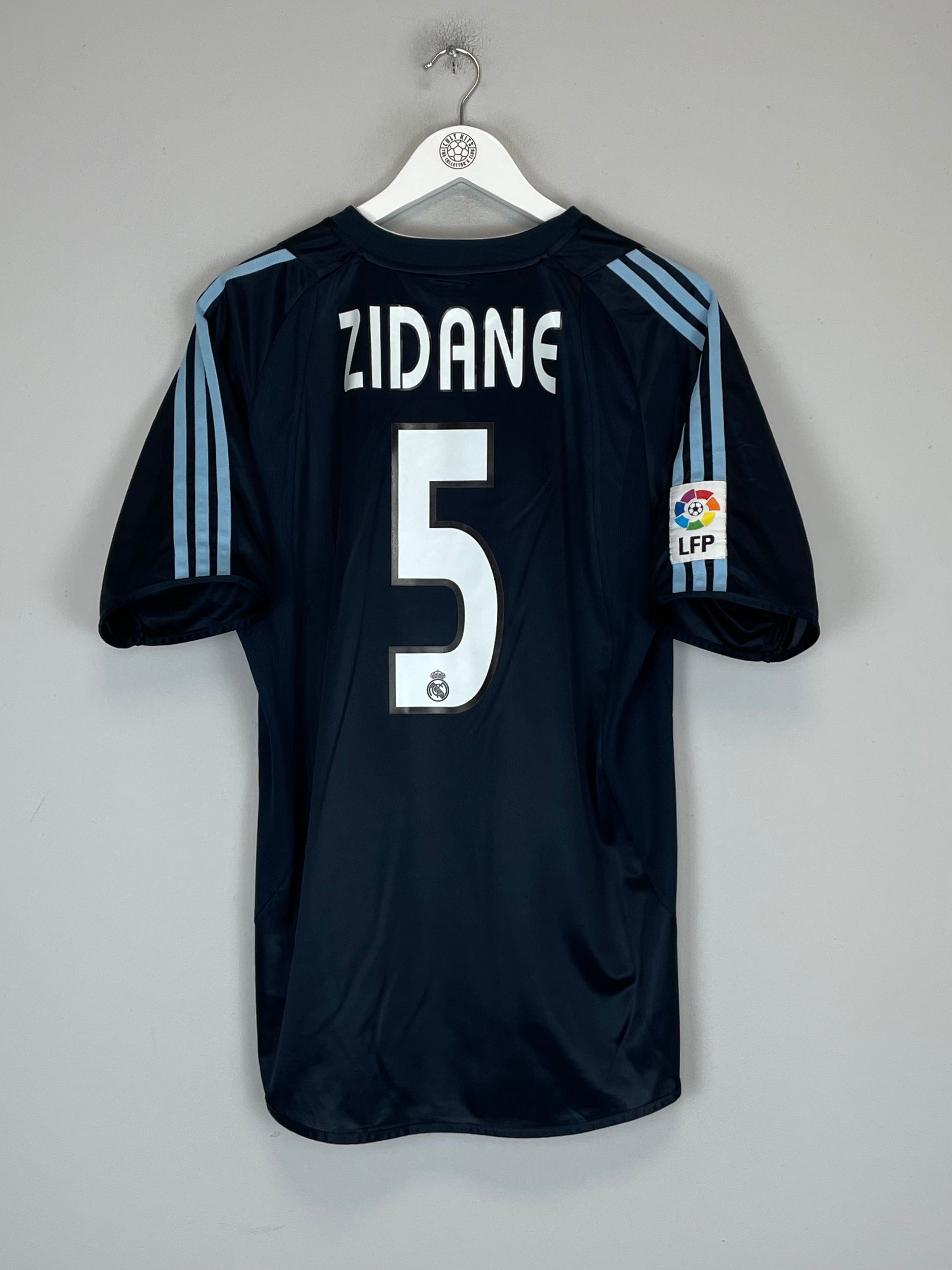 Buy 2003/04 REAL MADRID ZIDANE 5 AWAY SHIRT (M) ADIDAS ~ Free worldwide shipping ~ Authentic Vintage Football Shirts from Cult Kits