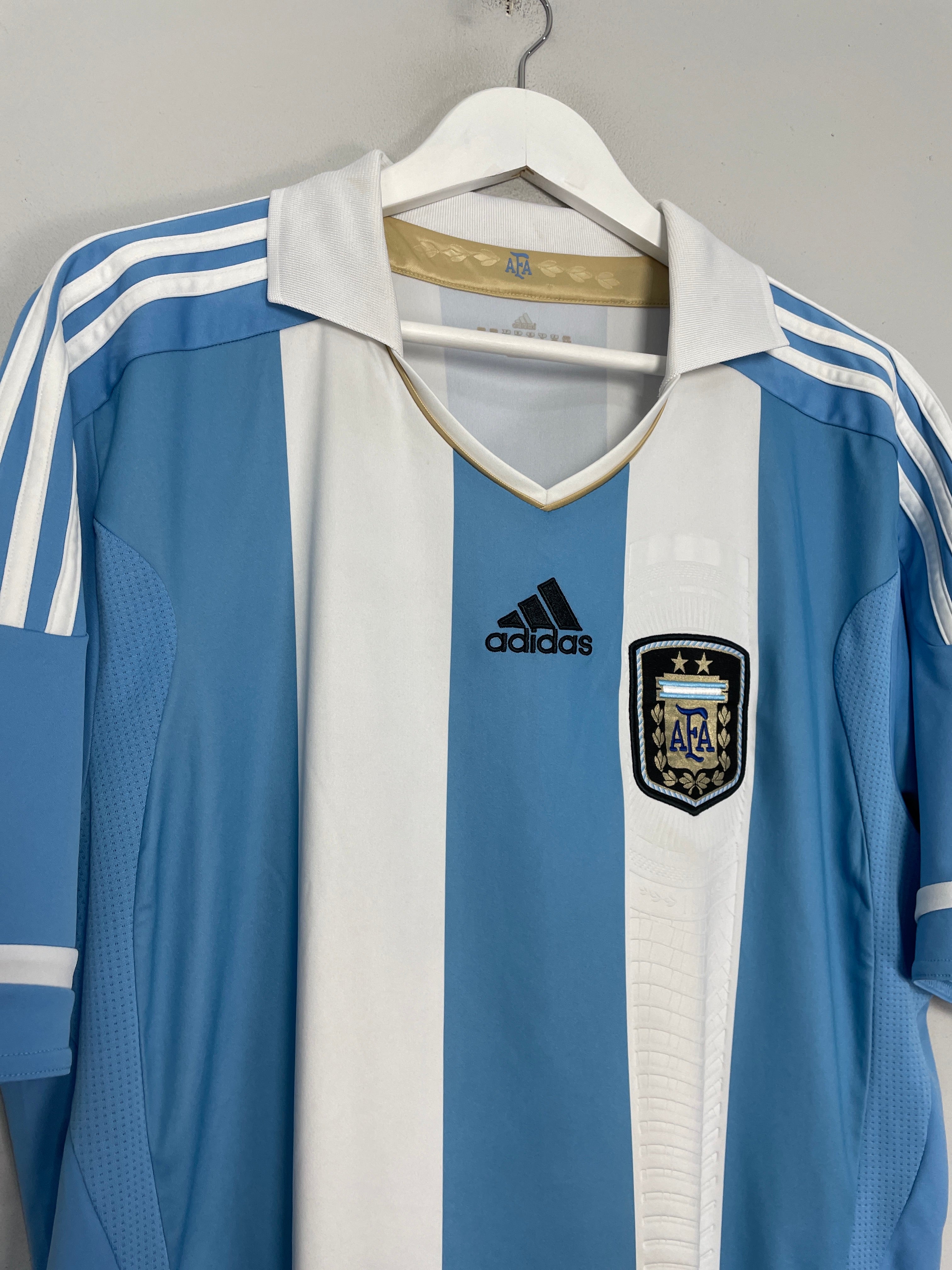 Shop 2011/13 ARGENTINA HOME SHIRT (XL) ADIDAS, classic football shirts, vintage football shirts & retro soccer jerseys at Cult Kits