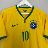 Shop 2014/15 BRAZIL NEYMAR JR #10 HOME SHIRT (L) NIKE, classic football shirts, vintage football shirts & retro soccer jerseys at Cult Kits