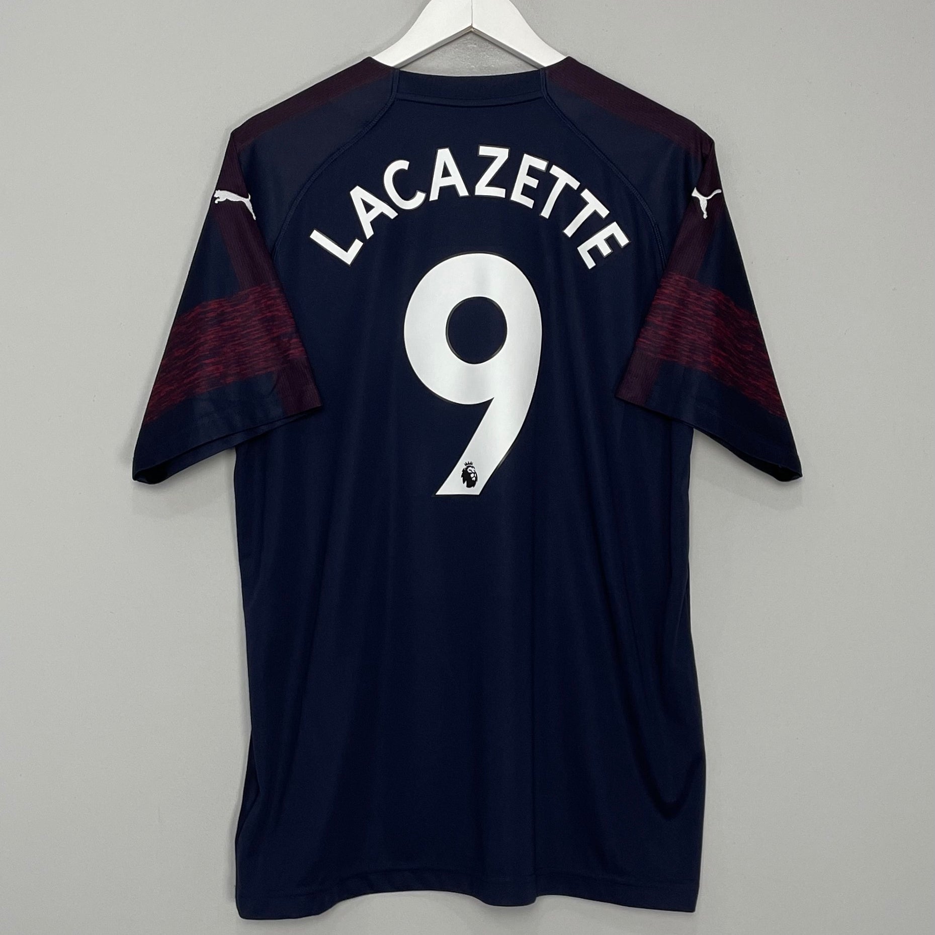 Shop 2018/19 ARSENAL LACAZETTE #9 AWAY SHIRT (XL) PUMA, classic football shirts, vintage football shirts & retro soccer jerseys at Cult Kits
