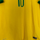 Shop 2014/15 BRAZIL NEYMAR JR #10 HOME SHIRT (L) NIKE, classic football shirts, vintage football shirts & retro soccer jerseys at Cult Kits