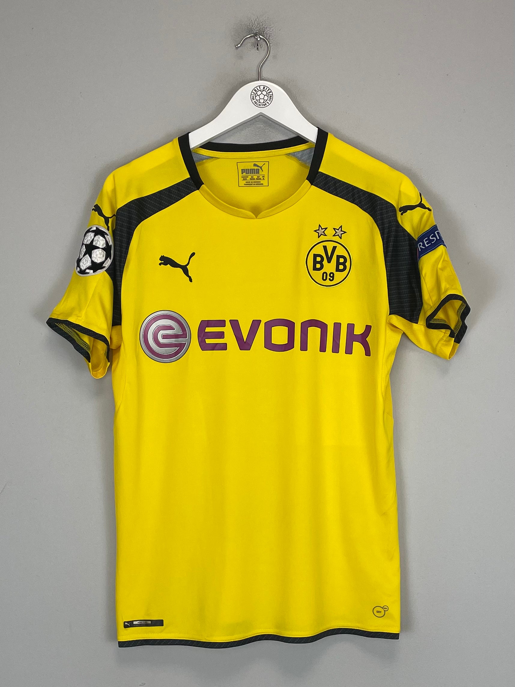 Shop 2016/17 DORTMUND DEMBELE #7 C/L HOME SHIRT (M) PUMA, classic football shirts, vintage football shirts & retro soccer jerseys at Cult Kits