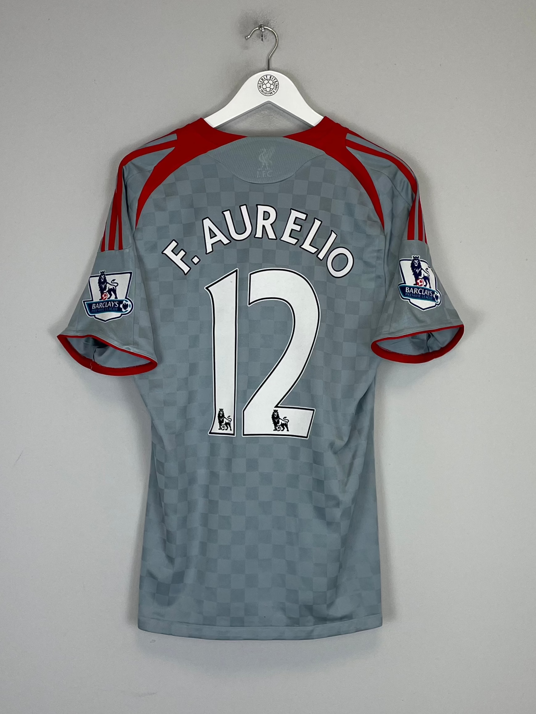 2008/09 LIVERPOOL F.AURELIO #12 AWAY SHIRT (M) ADIDAS