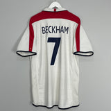 Shop 2003/05 ENGLAND BECKHAM #7 HOME SHIRT (XL) UMBRO, classic football shirts, vintage football shirts & retro soccer jerseys at Cult Kits