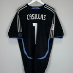 Shop 2006/07 REAL MADRID CASILLAS #1 GK SHIRT (L) ADIDAS, classic football shirts, vintage football shirts & retro soccer jerseys at Cult Kits
