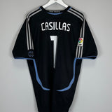 Shop 2006/07 REAL MADRID CASILLAS #1 GK SHIRT (L) ADIDAS, classic football shirts, vintage football shirts & retro soccer jerseys at Cult Kits