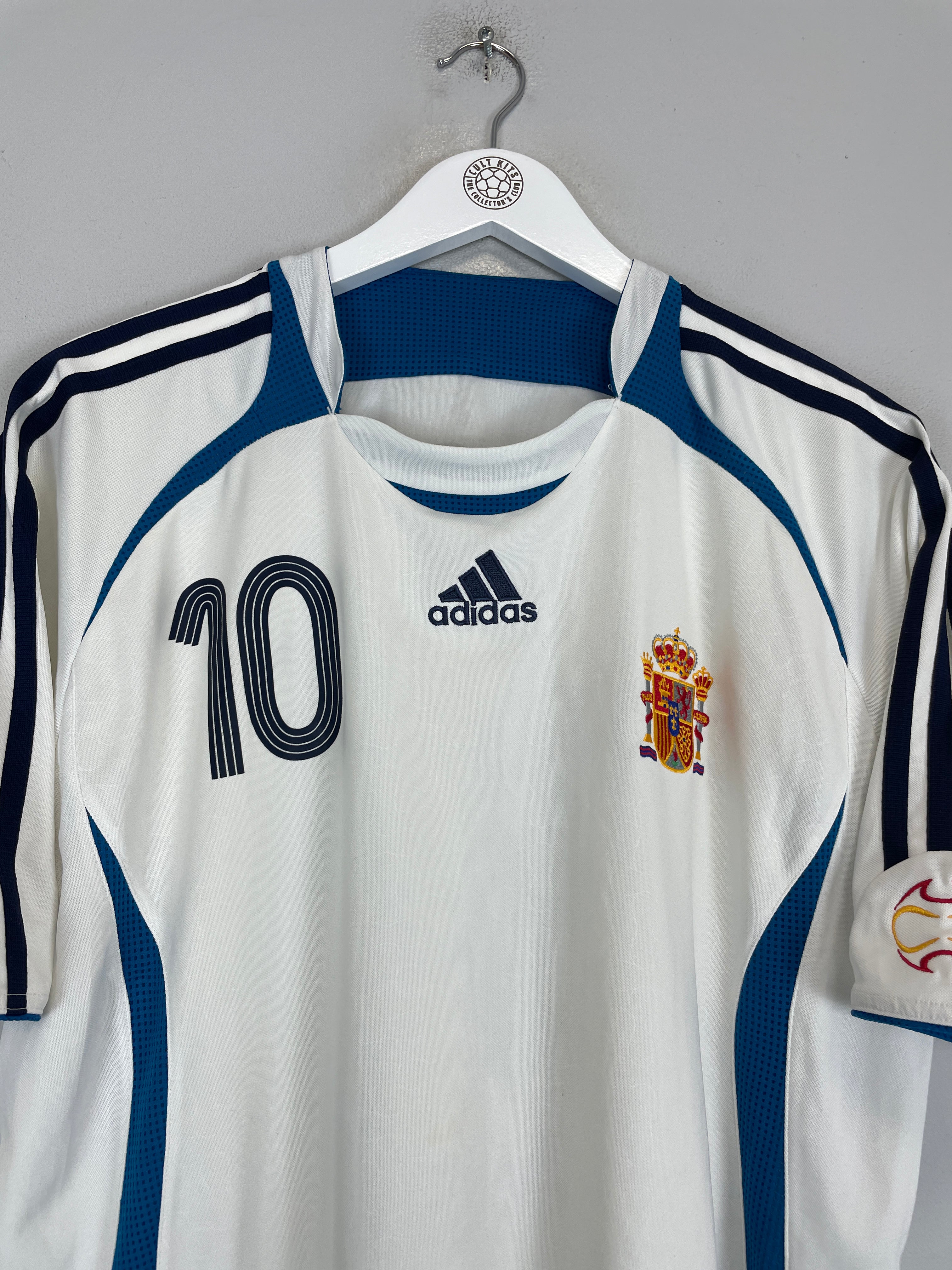 Shop 2006 SPAIN MORIENTES #10 GK SHIRT (XL) ADIDAS, classic football shirts, vintage football shirts & retro soccer jerseys at Cult Kits